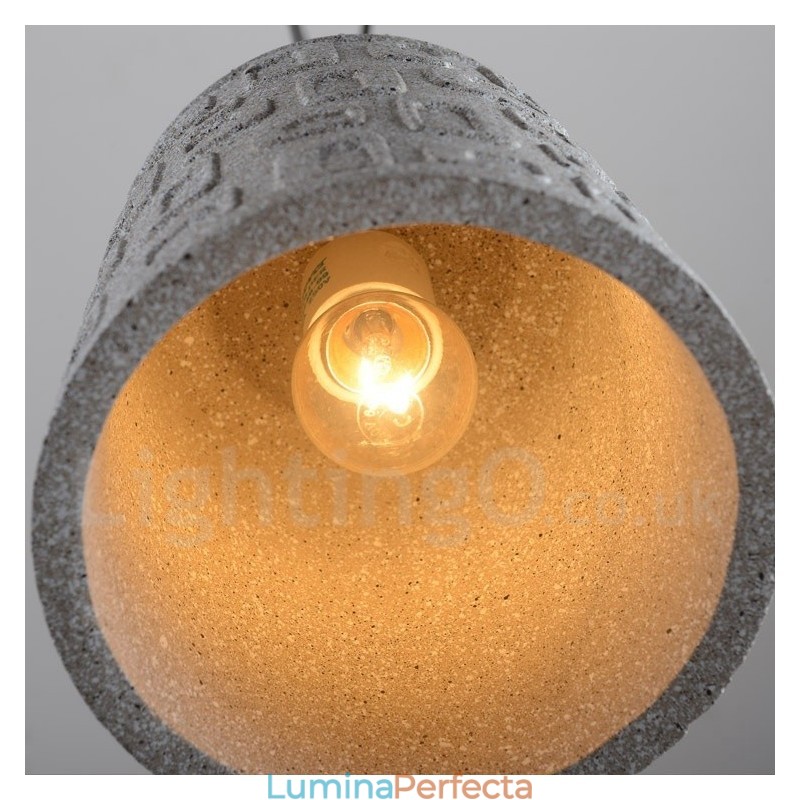 Lampă suspendată retro Vintage Concrte cu 1 lumină