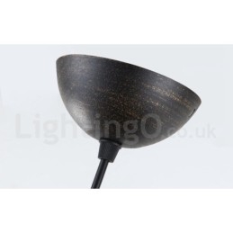 Lampă suspendată din metal retro vintage cu 1 lumină
