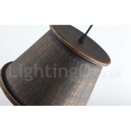 Lampă suspendată din metal retro vintage cu 1 lumină