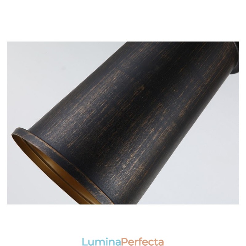 Lampă suspendată din metal retro vintage cu 1 lumină