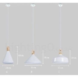 Lampă suspendată modernă contemporană cu 1 lumină