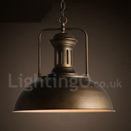 Lampă suspendată retro vintage metal cu 1 lumină