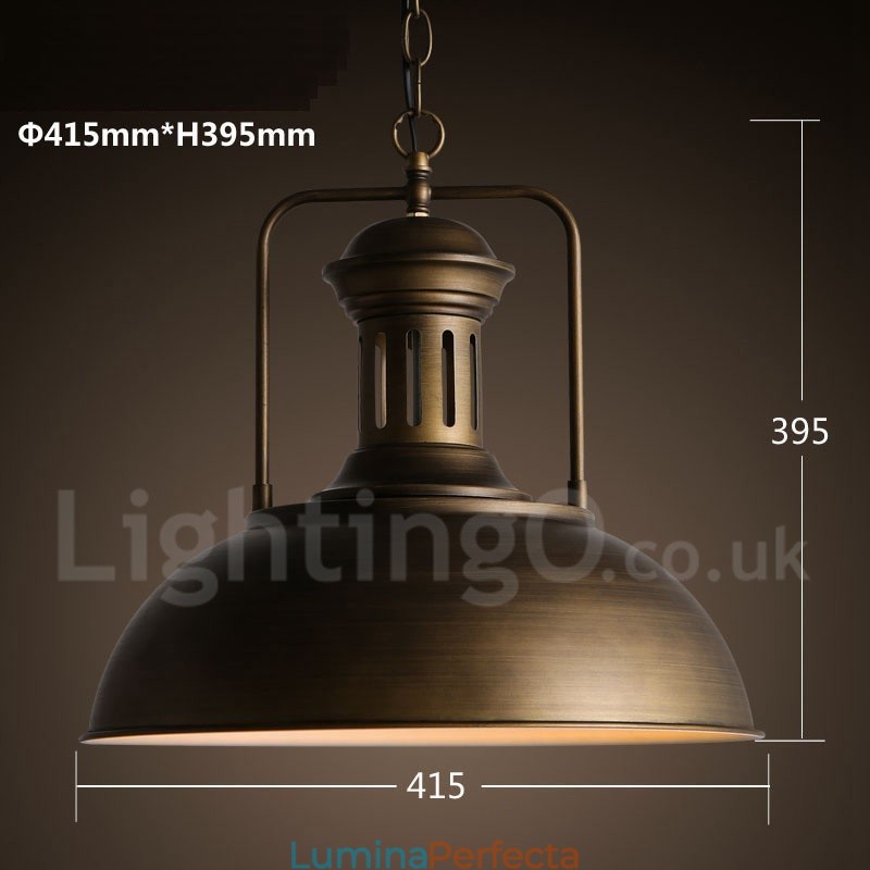 Lampă suspendată retro vintage metal cu 1 lumină