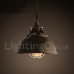 Lampă suspendată retro vintage metal cu 1 lumină