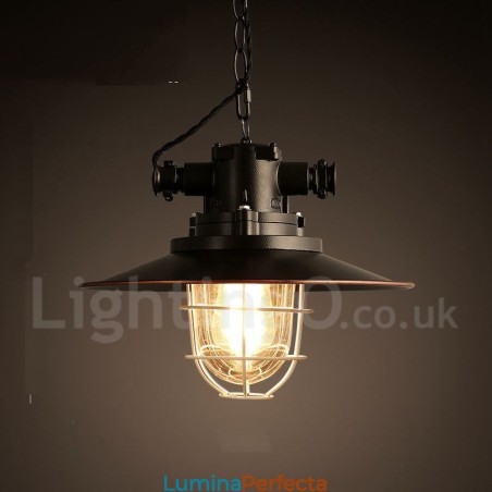 Lampă suspendată retro vintage metal cu 1 lumină Lampă suspendată retro vintage metal cu 1 lumină