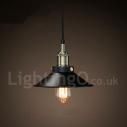 Lampă suspendată retro vintage metal cu 1 lumină