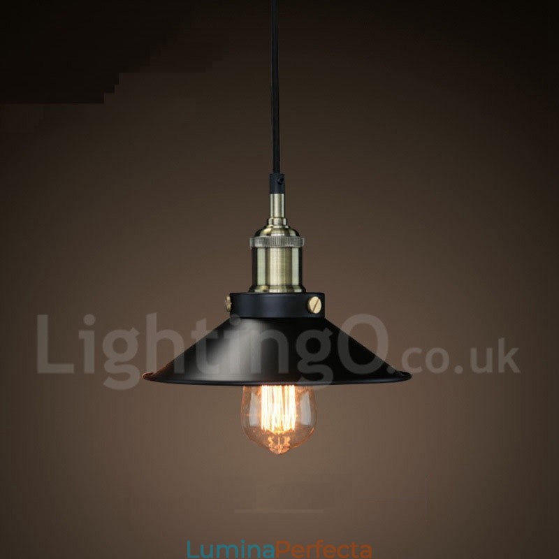 Lampă suspendată retro vintage metal cu 1 lumină