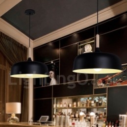 Lampă suspendată modernă, din lemn, din metal