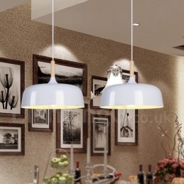 Lampă suspendată modernă, din lemn, din metal