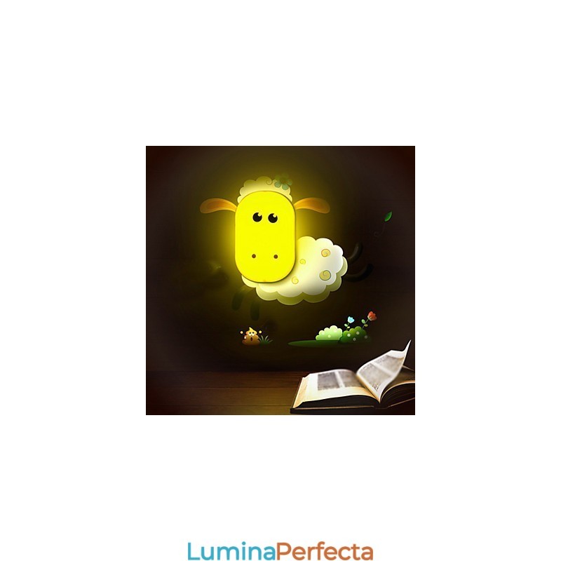 Spirit creativ Control inteligent al luminii Lumină mică de noapte Lampă de perete pentru copii