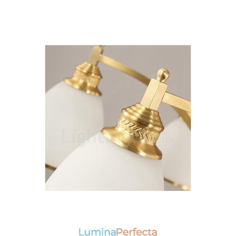 Candelabru din cupru metal integrat cu 3 lumini rustic Lodge