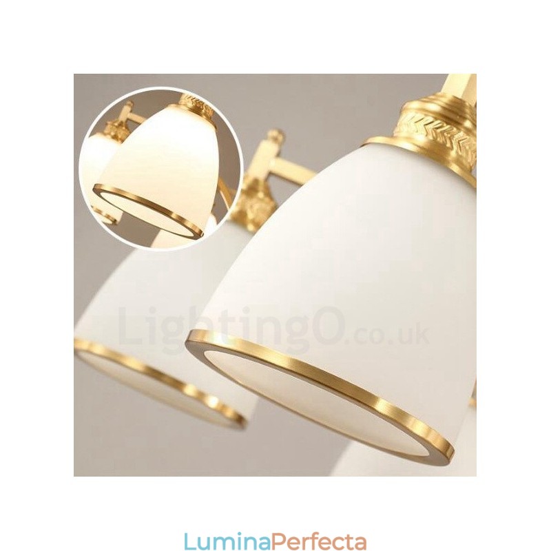 8 Lumini Rustic Lodge Candelabru Metal Cupru Integrat
