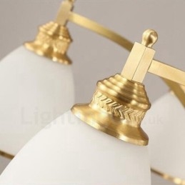 8 Lumini Rustic Lodge Candelabru Metal Cupru Integrat