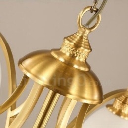 10 Lumini Rustic Lodge Candelabru Metal Cupru Integrat