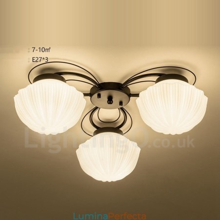 Candelabru integrat Rustic Lodge cu 3 lumini Candelabru integrat Rustic Lodge cu 3 lumini
