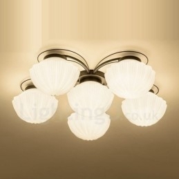 Candelabru integrat 6 Lumini Rustic Lodge