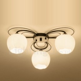 Candelabru Integrat Rustic Lodge cu 3 Lumini