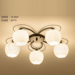 Candelabru integrat 5 Lumini Rustic Lodge
