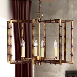 American Country Simplu Antic Cupru Fier Candelabru Candelabru Creativ