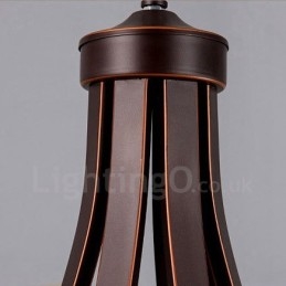 Candelabru metalic integrat Rustic Lodge cu 8 lumini