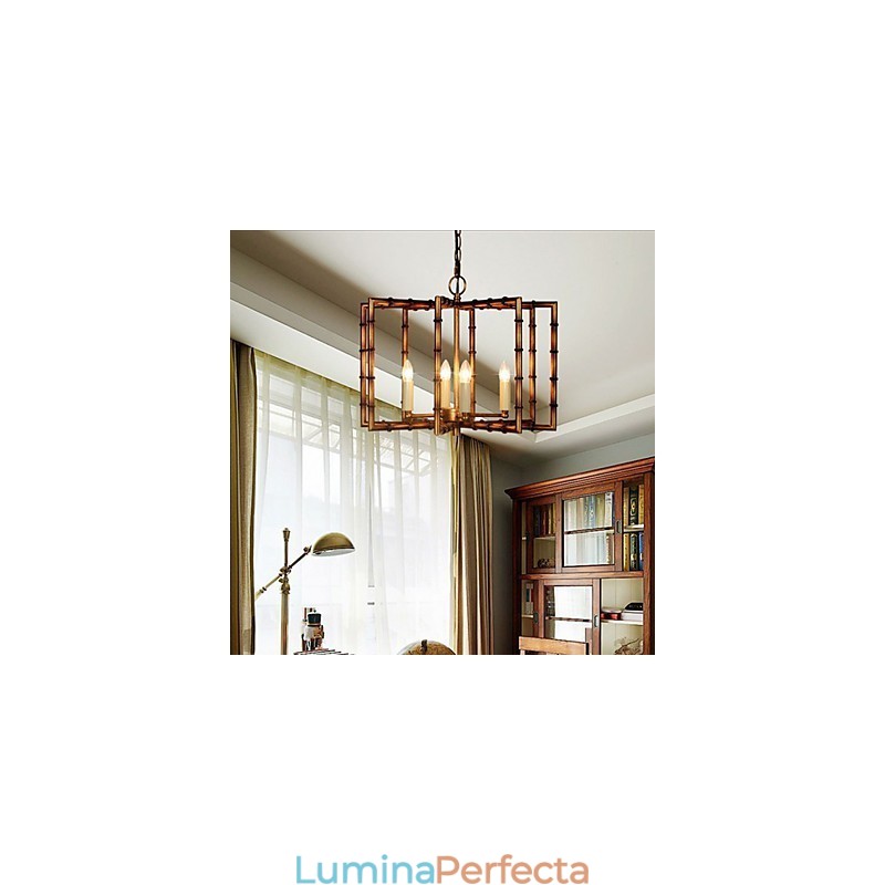 American Country Simplu Antic Cupru Fier Candelabru Candelabru Creativ