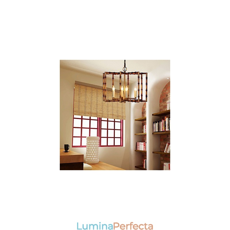 American Country Simplu Antic Cupru Fier Candelabru Candelabru Creativ