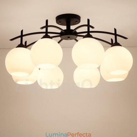 Candelabru tradițional clasic integrat cu 8 lumini Candelabru tradițional clasic integrat cu 8 lumini
