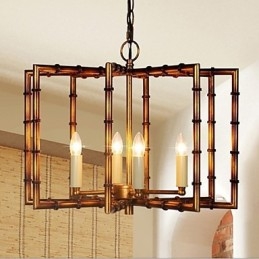 American Country Simplu Antic Cupru Fier Candelabru Candelabru Creativ
