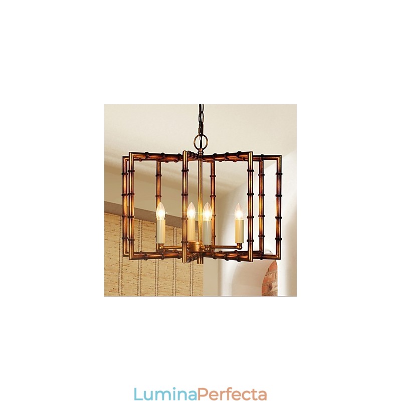 American Country Simplu Antic Cupru Fier Candelabru Candelabru Creativ