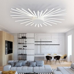 Candelabru metalic integrat modern contemporan cu 28 de lumini