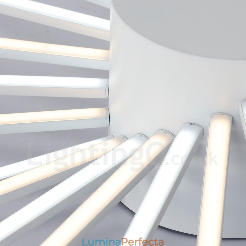 Candelabru metalic integrat modern contemporan cu 28 de lumini