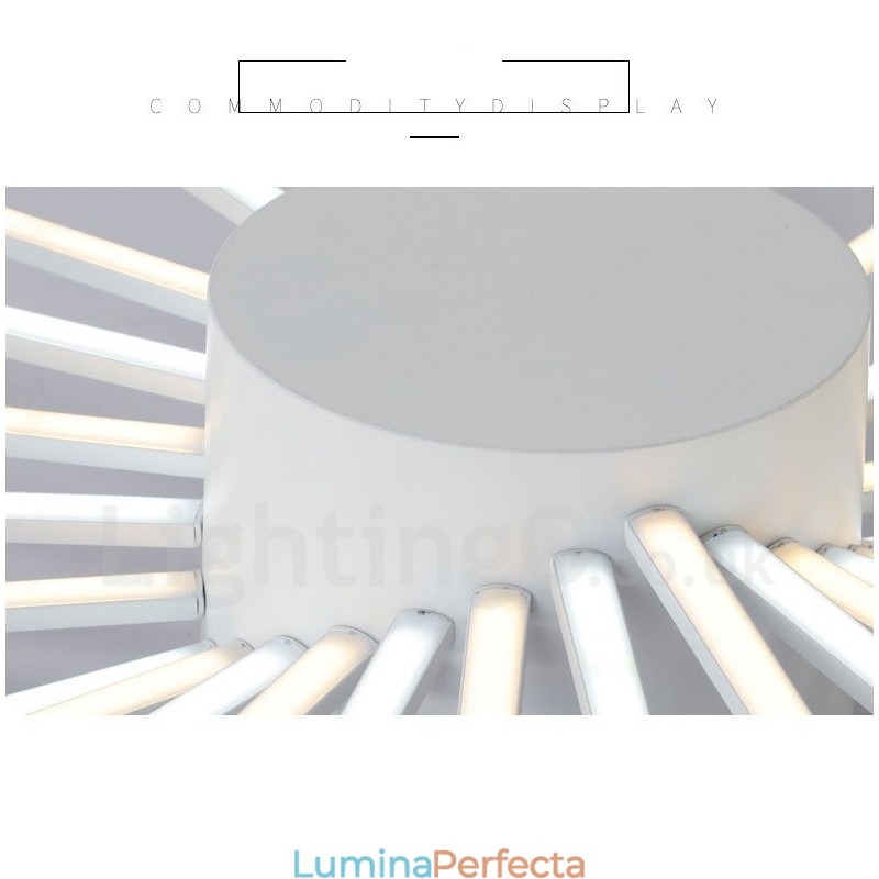 Candelabru metalic integrat modern contemporan cu 28 de lumini