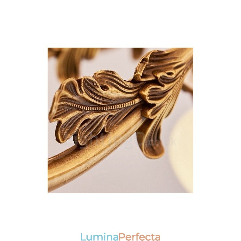 Candelabru de lux tradițional clasic integrat din metal cu 6 lumini
