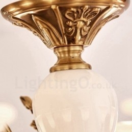 Candelabru de lux tradițional clasic integrat din metal cu 8 lumini