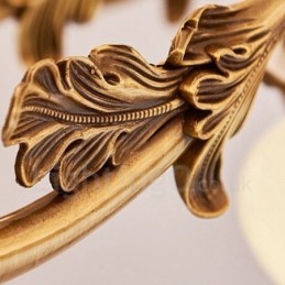 Candelabru de lux tradițional clasic integrat din metal cu 15 lumini