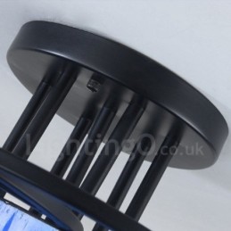 Candelabru integrat în stil mediteranean cu 9 lumină
