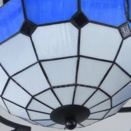 Candelabru integrat în stil mediteranean cu 9 lumină