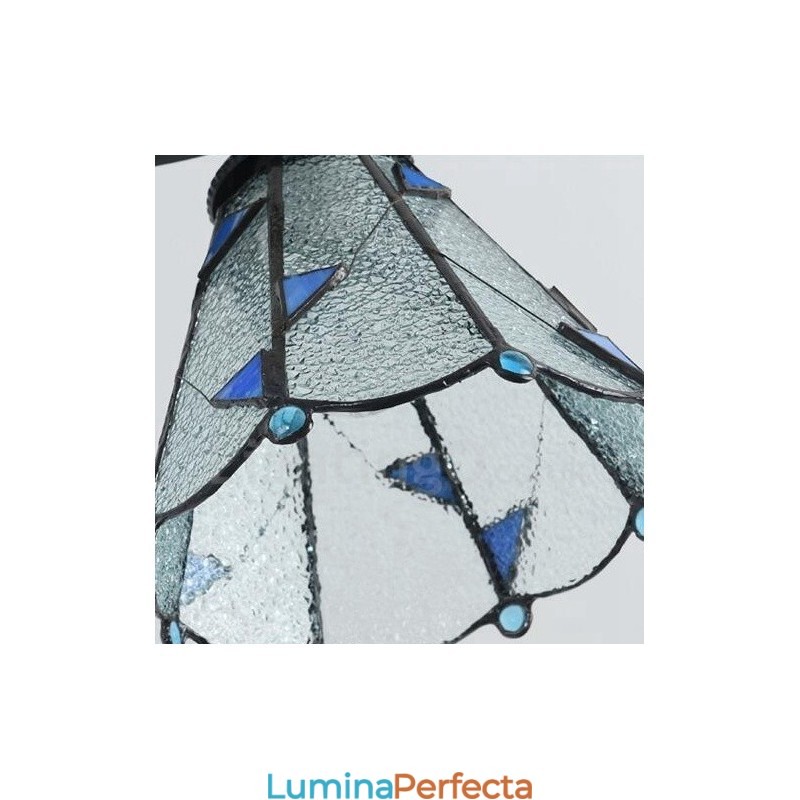 Candelabru metalic integrat pentru baie cu 9 lumini stil mediteranean