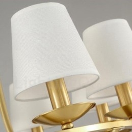 6 Lumini Rustic Lodge Candelabru Metal Cupru Integrat