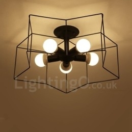 Candelabru integrat 5 Lumini Rustic Lodge