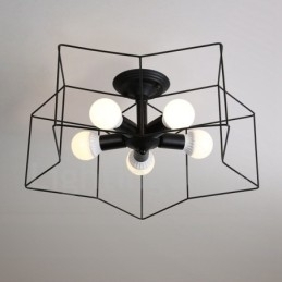 Candelabru integrat 5 Lumini Rustic Lodge