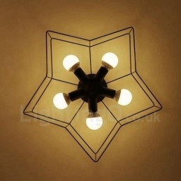 Candelabru integrat 5 Lumini Rustic Lodge