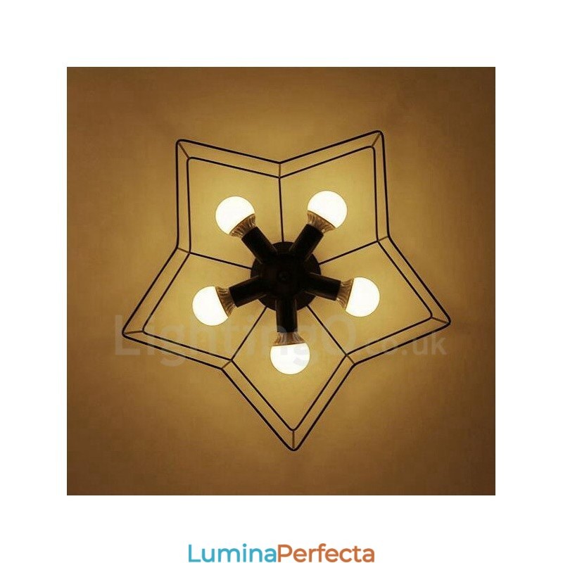Candelabru integrat 5 Lumini Rustic Lodge