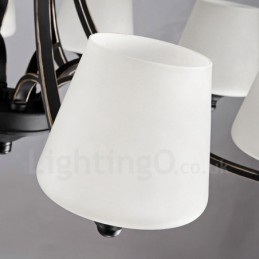 Candelabru metalic integrat Rustic Lodge cu 6 lumini