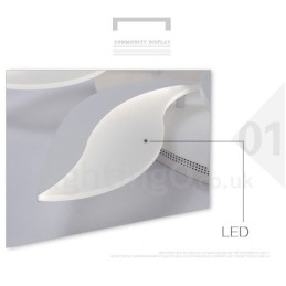 Candelabru integrat modern contemporan cu 3 lumini