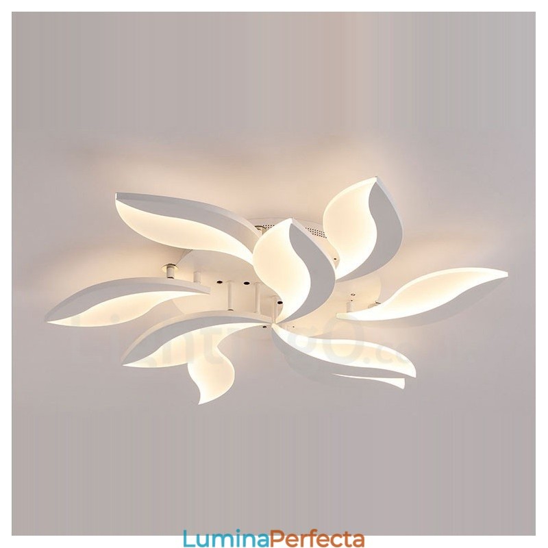 Candelabru integrat modern, contemporan, cu 9 lumini, de 68 W