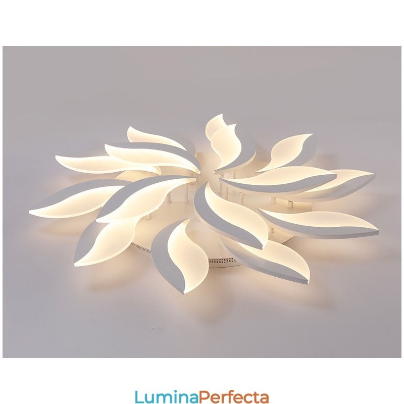 Candelabru integrat modern, contemporan, cu 15 lumini, de 128 W