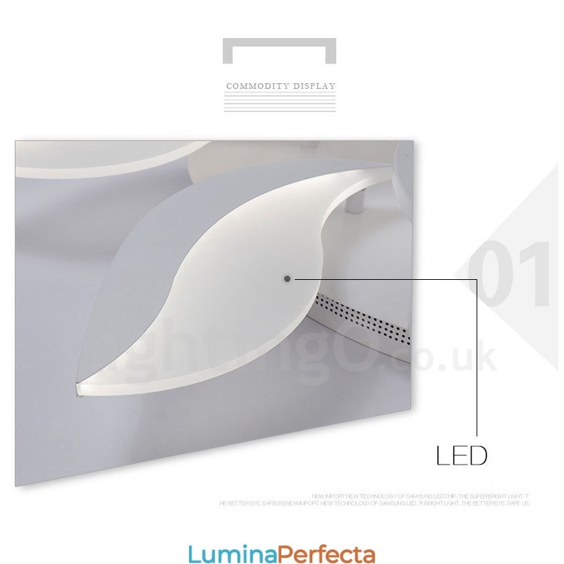 Candelabru integrat modern, contemporan, cu 15 lumini, de 128 W