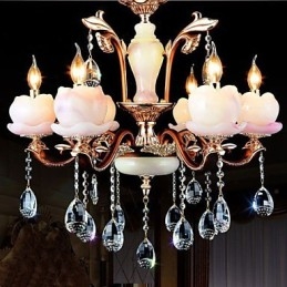 Pandantiv din cristal de jad din aliaj de zinc de lux în stil european