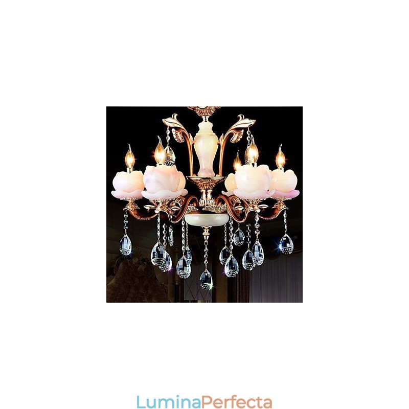 Pandantiv din cristal de jad din aliaj de zinc de lux în stil european